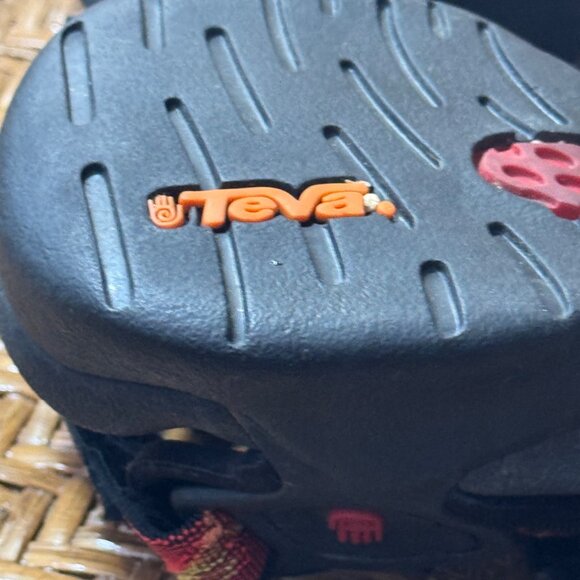 Teva Sport Sandals For Outdoor Adventures Red & Yellow Adjustable Straps - Picture 7 of 9